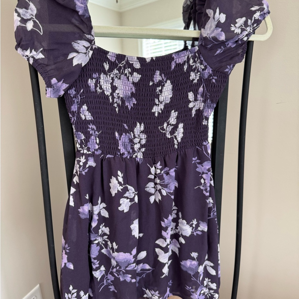 Floral Purple Kids Dress